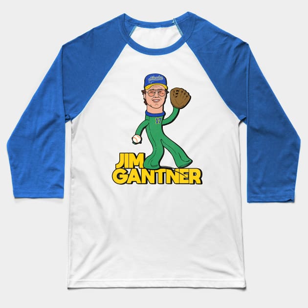 Jim 'Gumby' Gantner Baseball T-Shirt by darklordpug